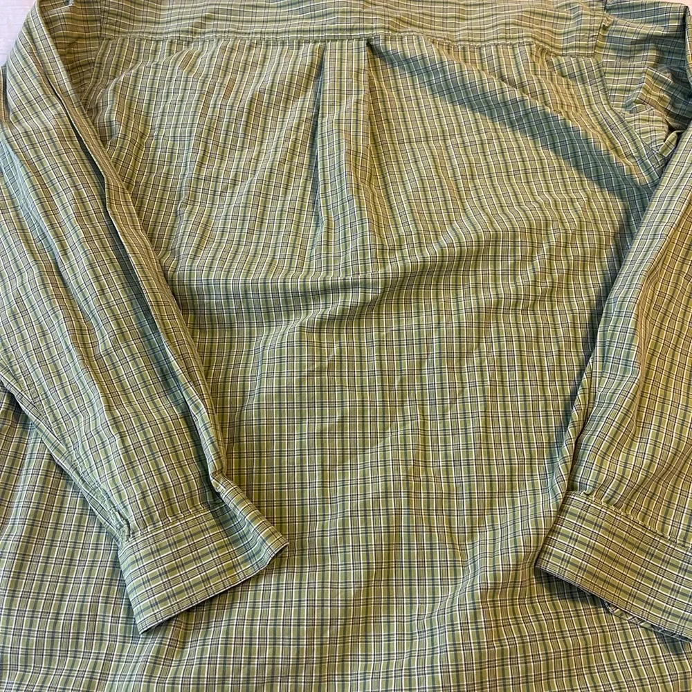 Cinch Men's Green Plaid Button-Down Shirt‎ Size Medium cowboy western